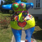 Statue réalisée par les élèves du lycée agricole d'Erstein, à l'occasion de son inauguration, le 24 avril 2015