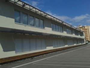 L'ombrage produit par les brise soleil est "pile" comme il le faut ( photo prise à 16h )